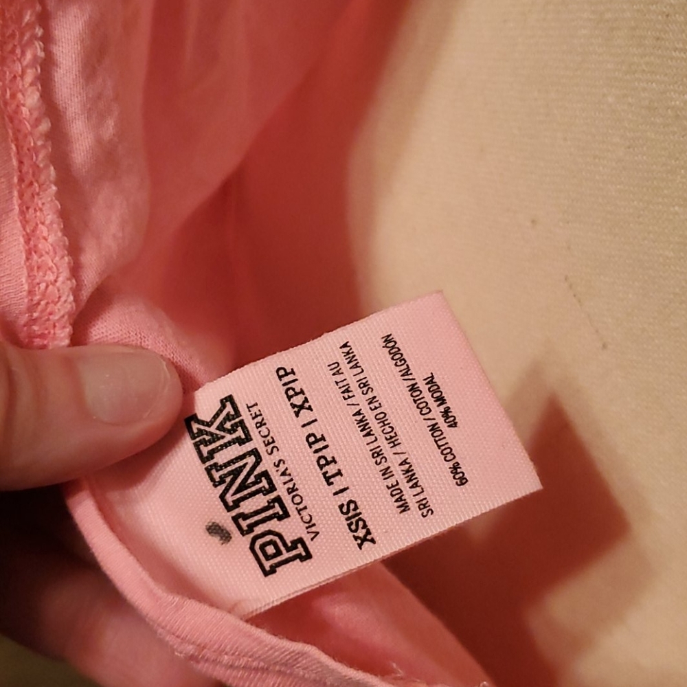 Victoria's Secret Pink Open Back T-shirt Size XS - Picture 4 of 7